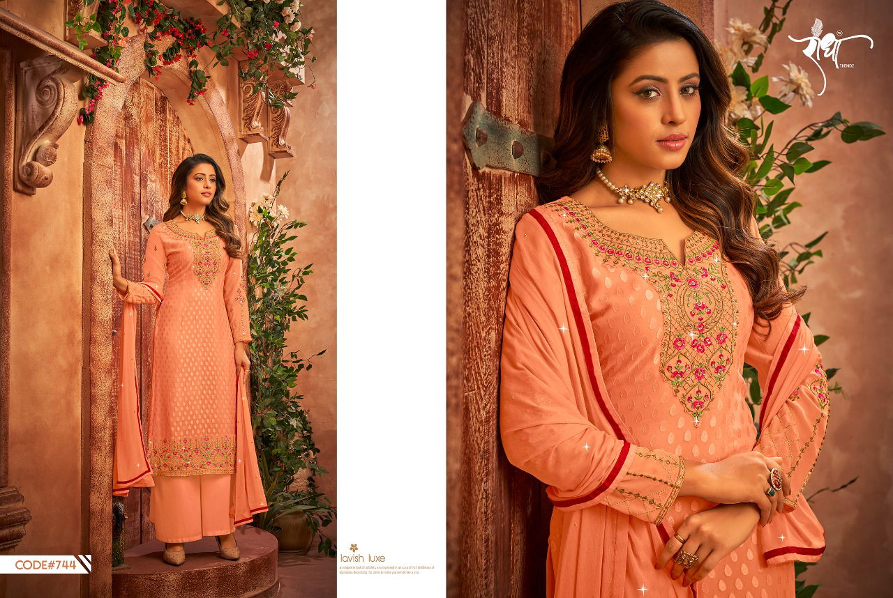 Classic Brasso By Radha 741-746 Wedding Salwar Suit Catalog